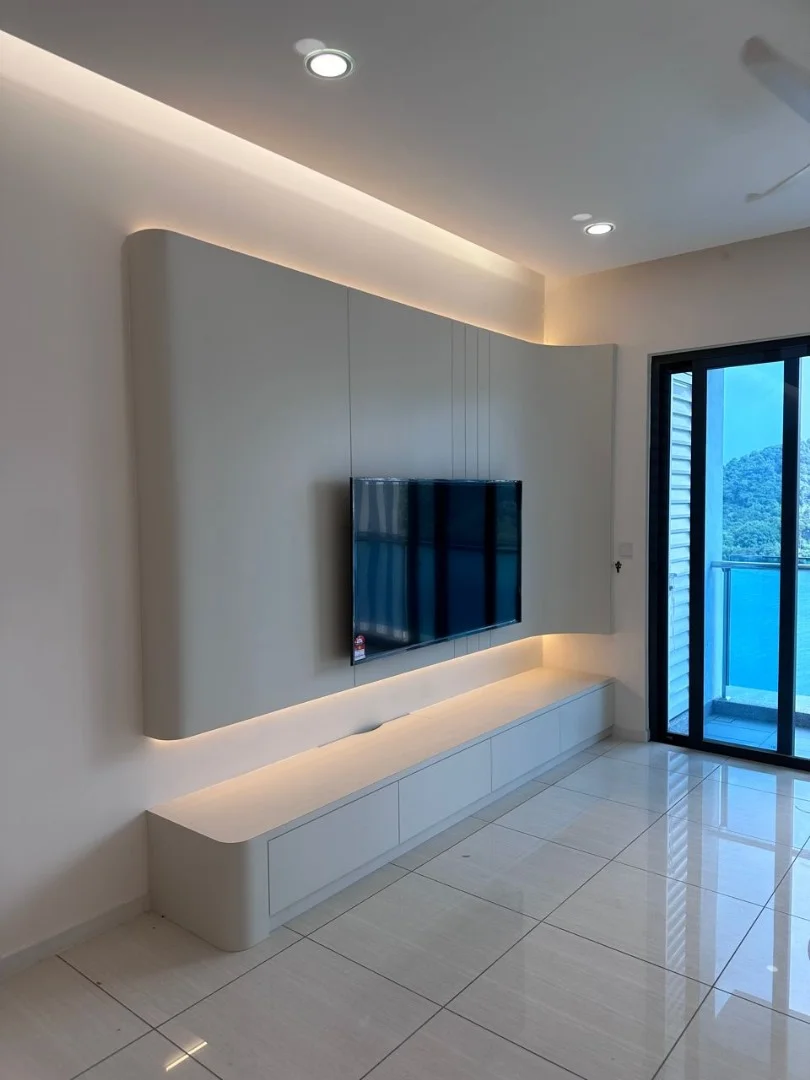 Contemporary TV Console